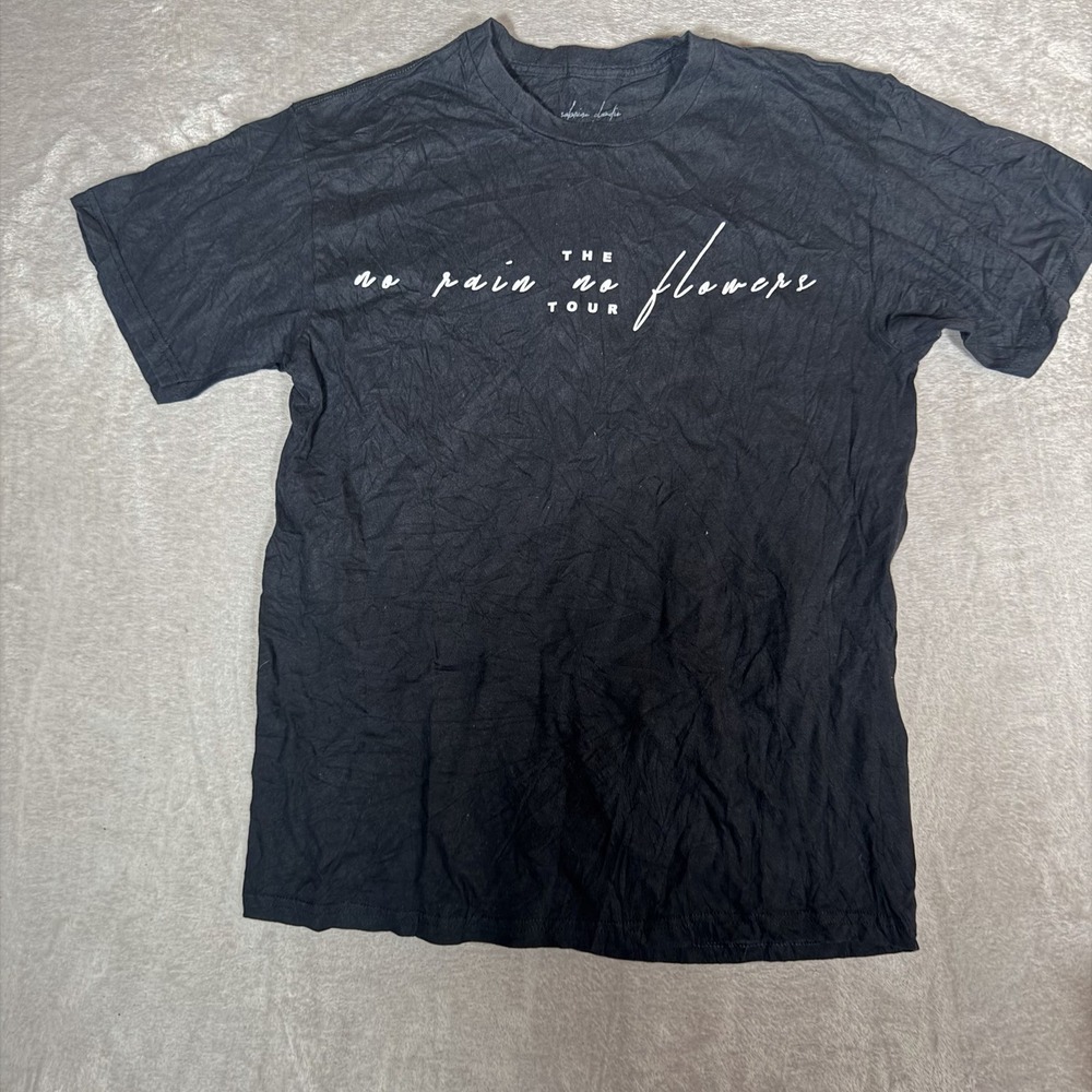 Sabrina Claudio No Rain No Flowers Tour T Shirt Black Size Large Concert Merch